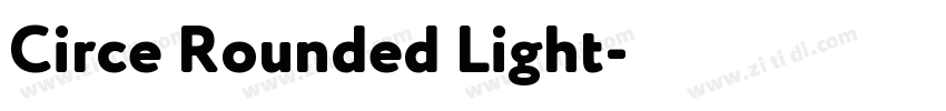 Circe Rounded Light字体转换